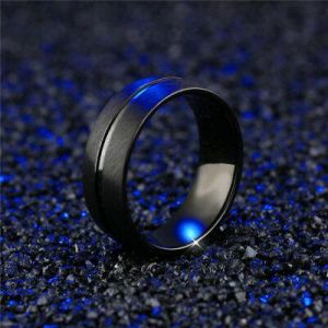 h.a.marketing תכשיטים גברים ונשים תכשיטי מסיבת אירוסין טבעת להקת טיטניום נירוסטה גודל 6-13